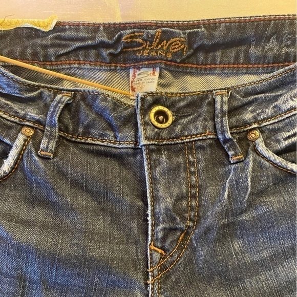 Silver Jeans Co. Lael Low Rise Flare Leg Jeans  Dark Wash Ladies W28/L33 - Picture 7 of 15